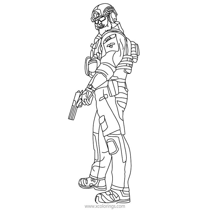 Free Blackbeard from Rainbow Six Siege Coloring Pages printable