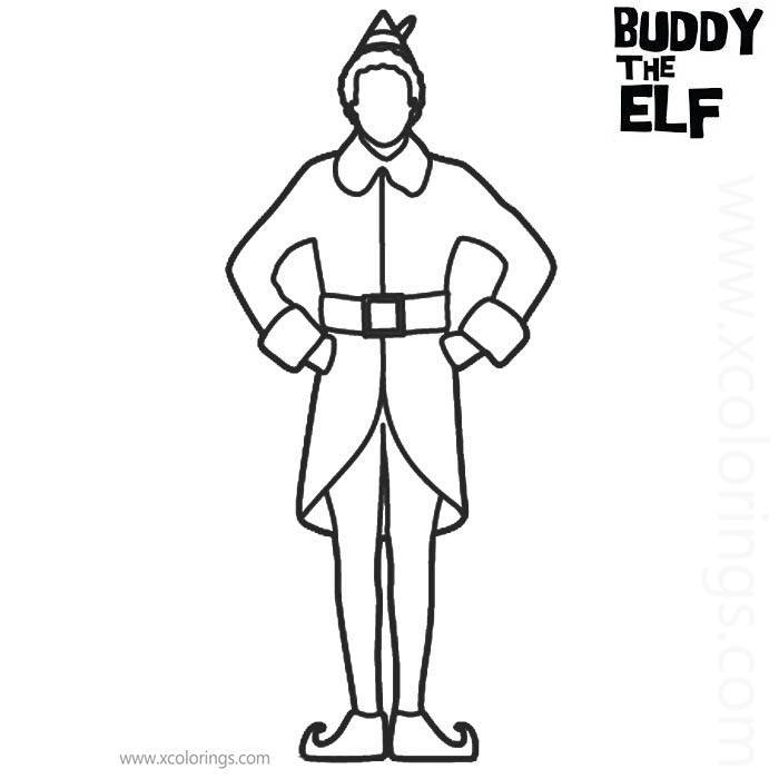 Buddy the Elf Coloring Page