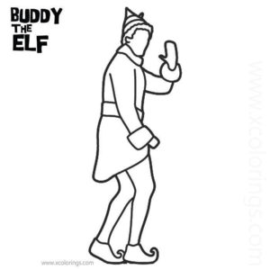 Buddy The Elf Mask Coloring Coloring Pages