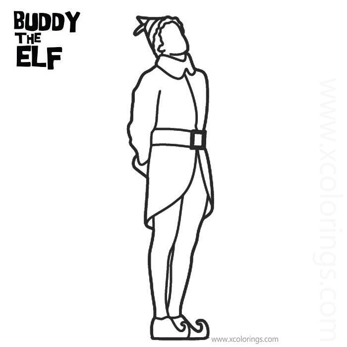 Buddy The Elf Coloring Pages Free to Print - XColorings.com