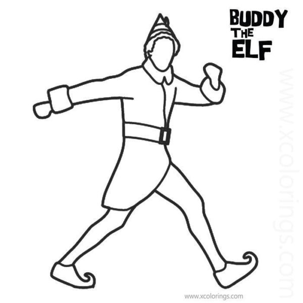 Buddy The Elf Coloring Pages Free to Print