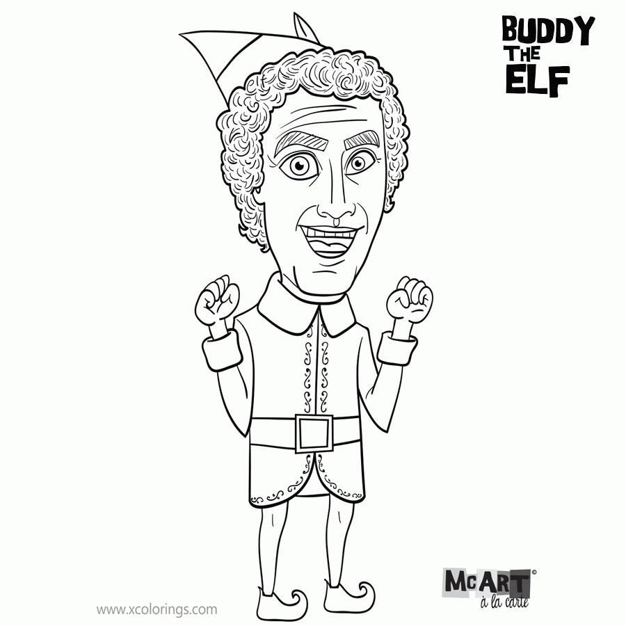 Free Buddy The Elf Coloring Pages Printable printable