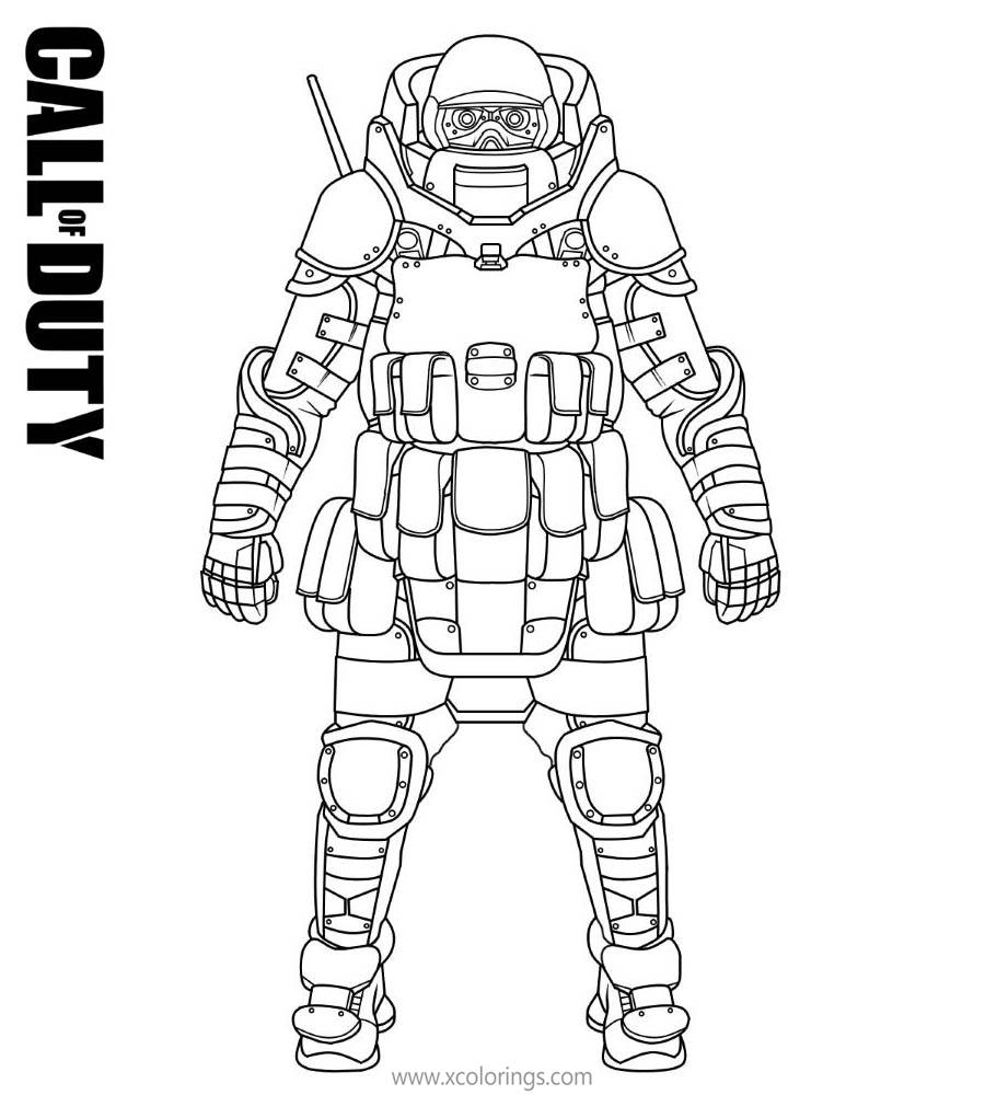 Free Call Of Duty Coloring Pages Juggernaut printable