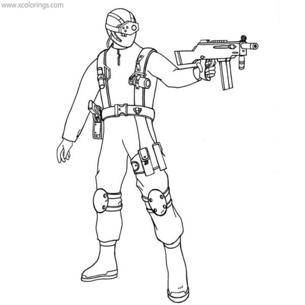 Call Of Duty Coloring Pages Zombie by Kopale - XColorings.com