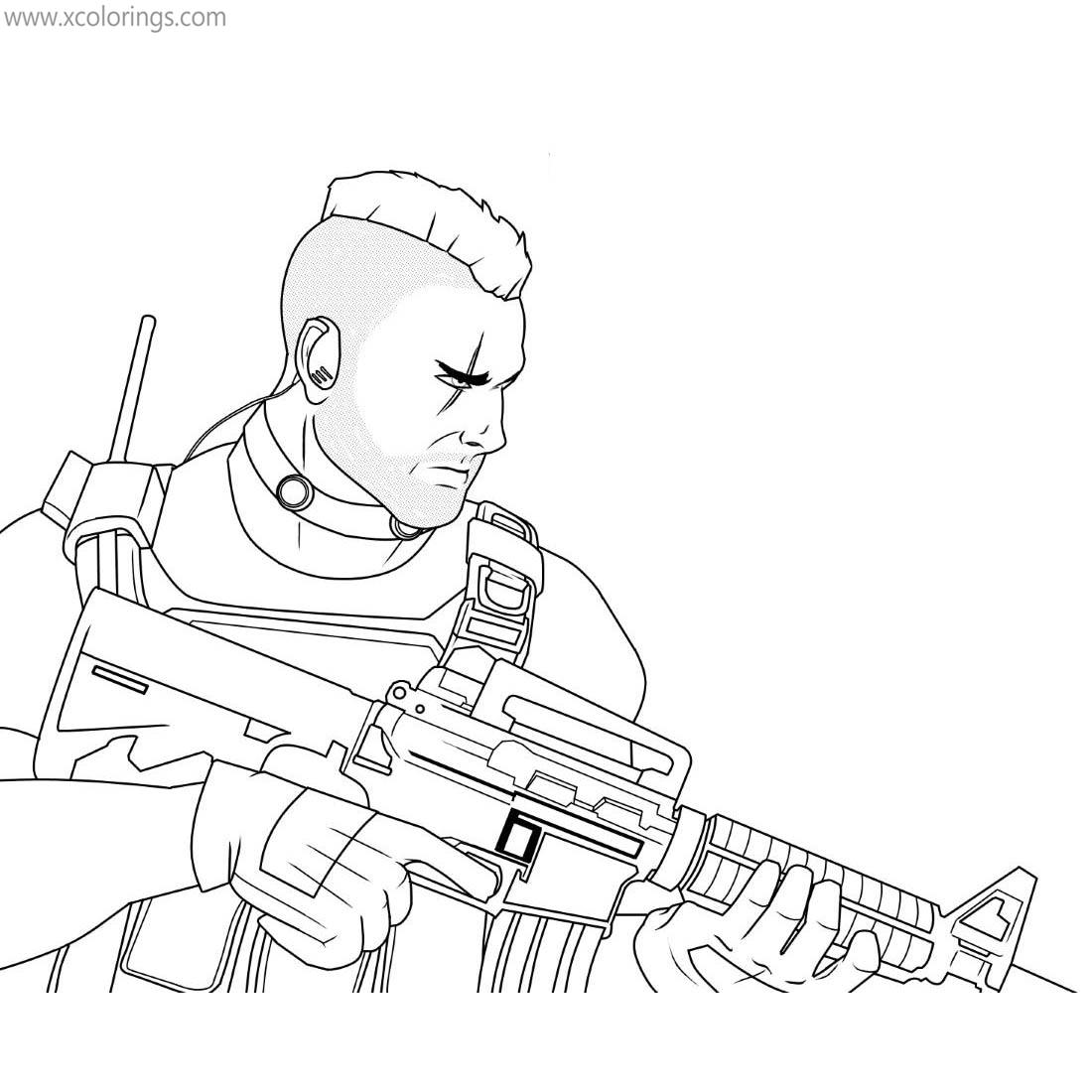 Call Of Duty Coloring Pages Soap Mactavish