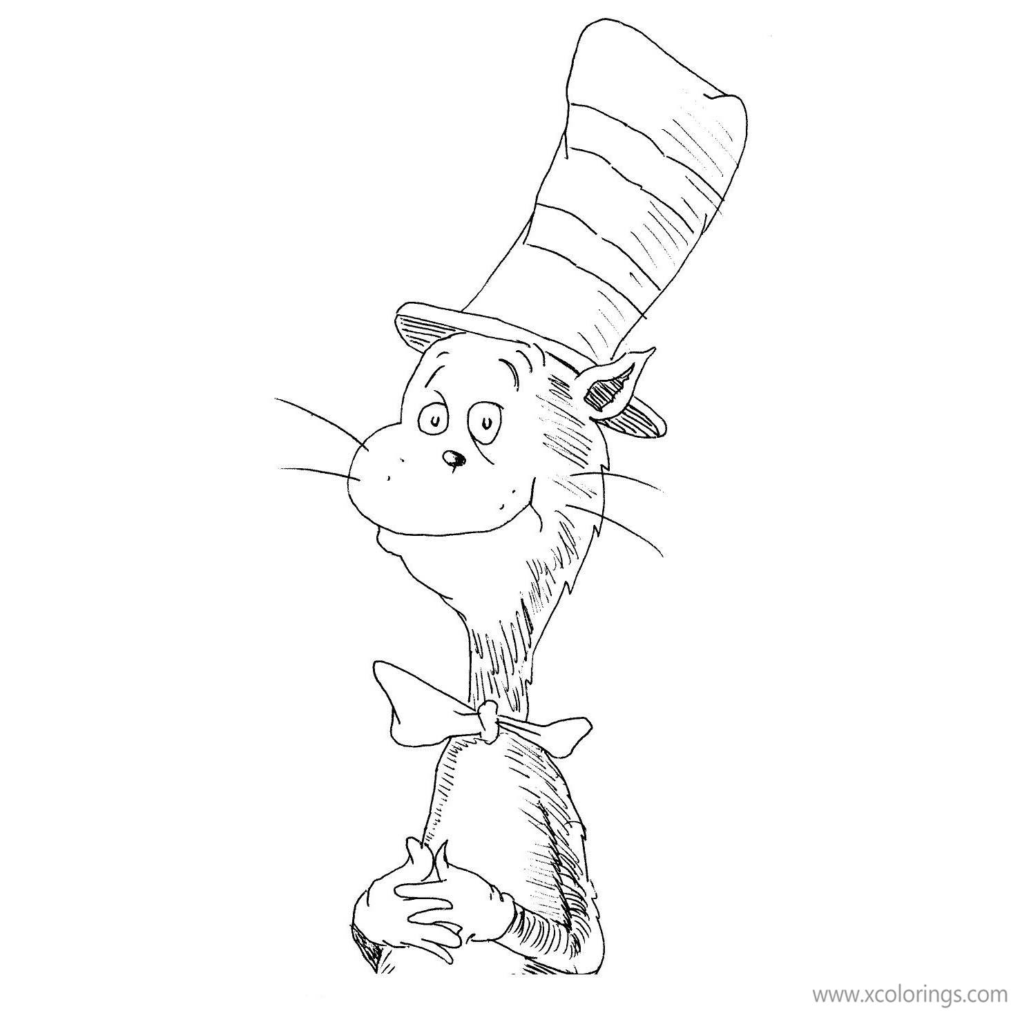 Free Cat In The Hat Coloring Pages Free to Print printable