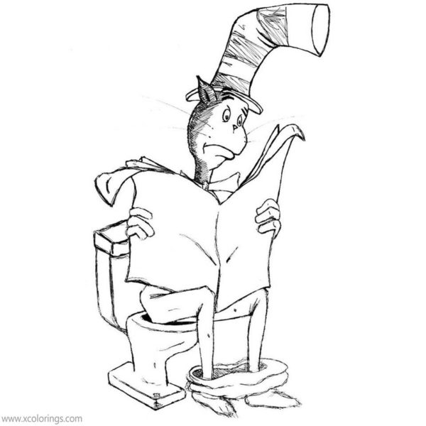 Cat In The Hat Coloring Pages Thinga ma jigger - XColorings.com