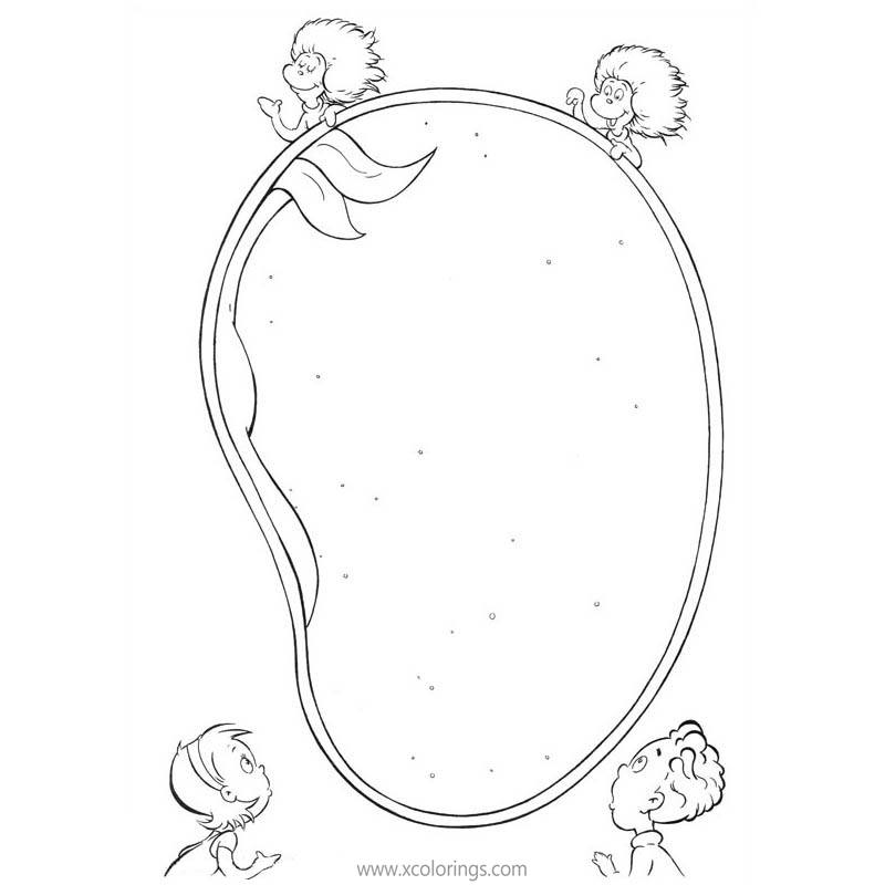 Free Cat In The Hat Coloring Pages Seed printable