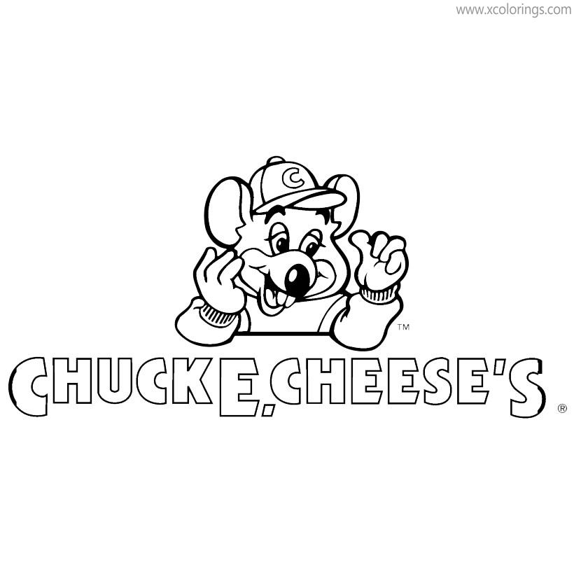 Free Chuck E Cheese Coloring Pages Logo printable