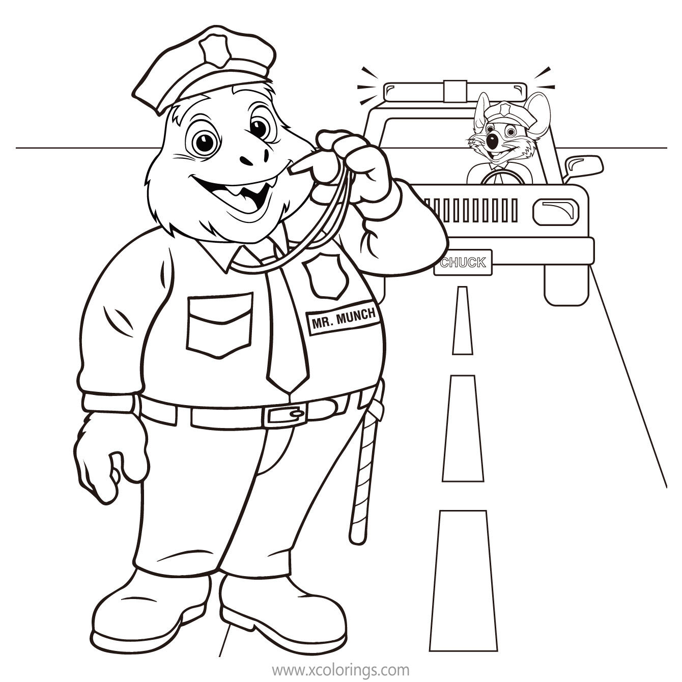 Chuck E Cheese Coloring Pages Helen Henny Loves Music - XColorings.com