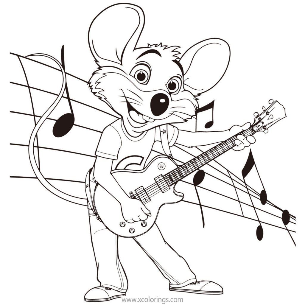 Chuck E Cheese Coloring Pages - XColorings.com