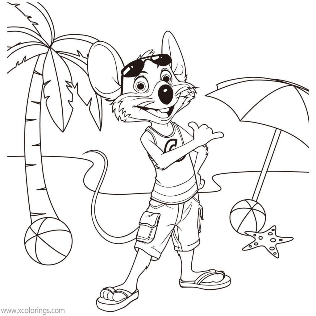 Chuck E Cheese Coloring Pages Helen Henny Loves Music - XColorings.com