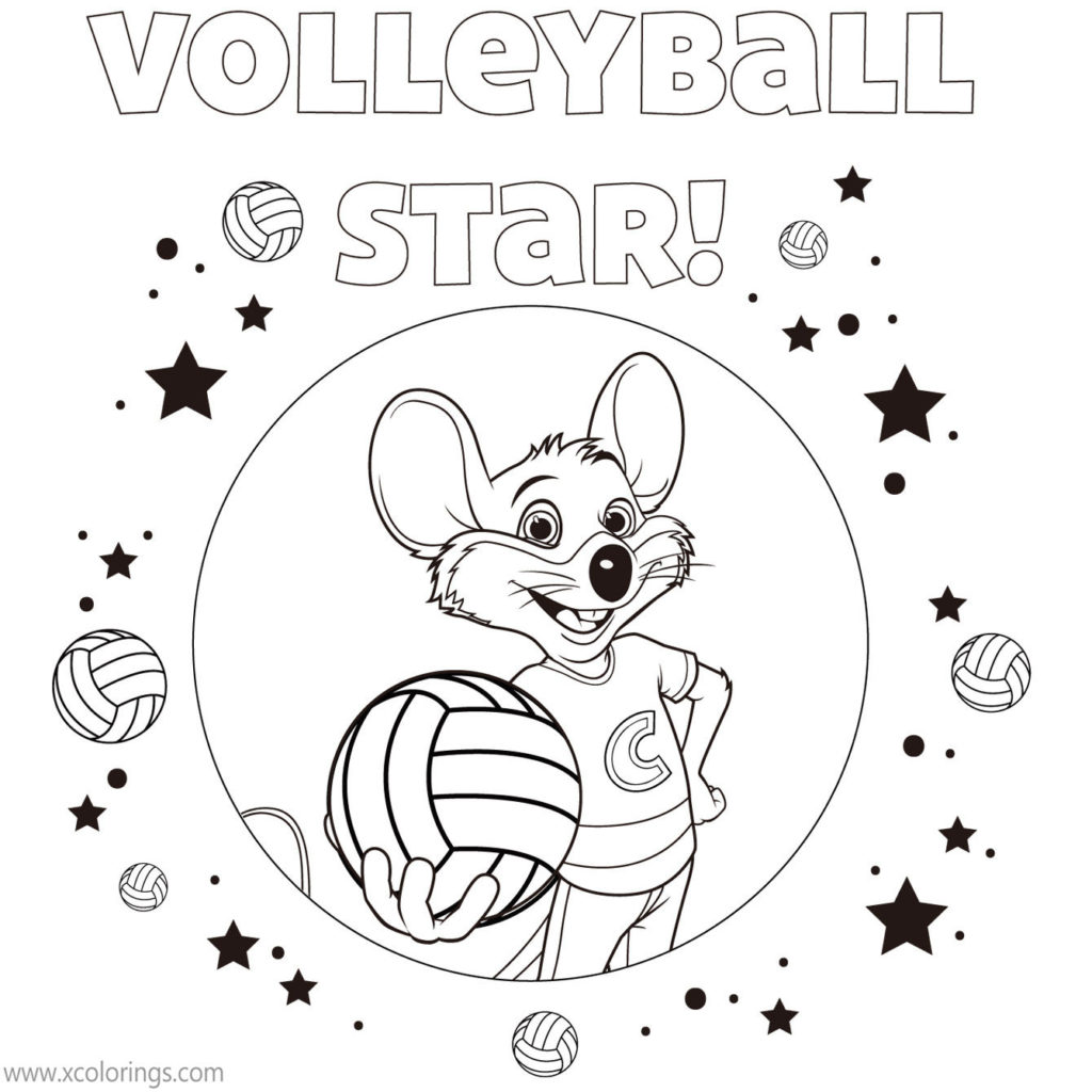 Chuck E Cheese Coloring Pages Helen Henny Loves Music - XColorings.com