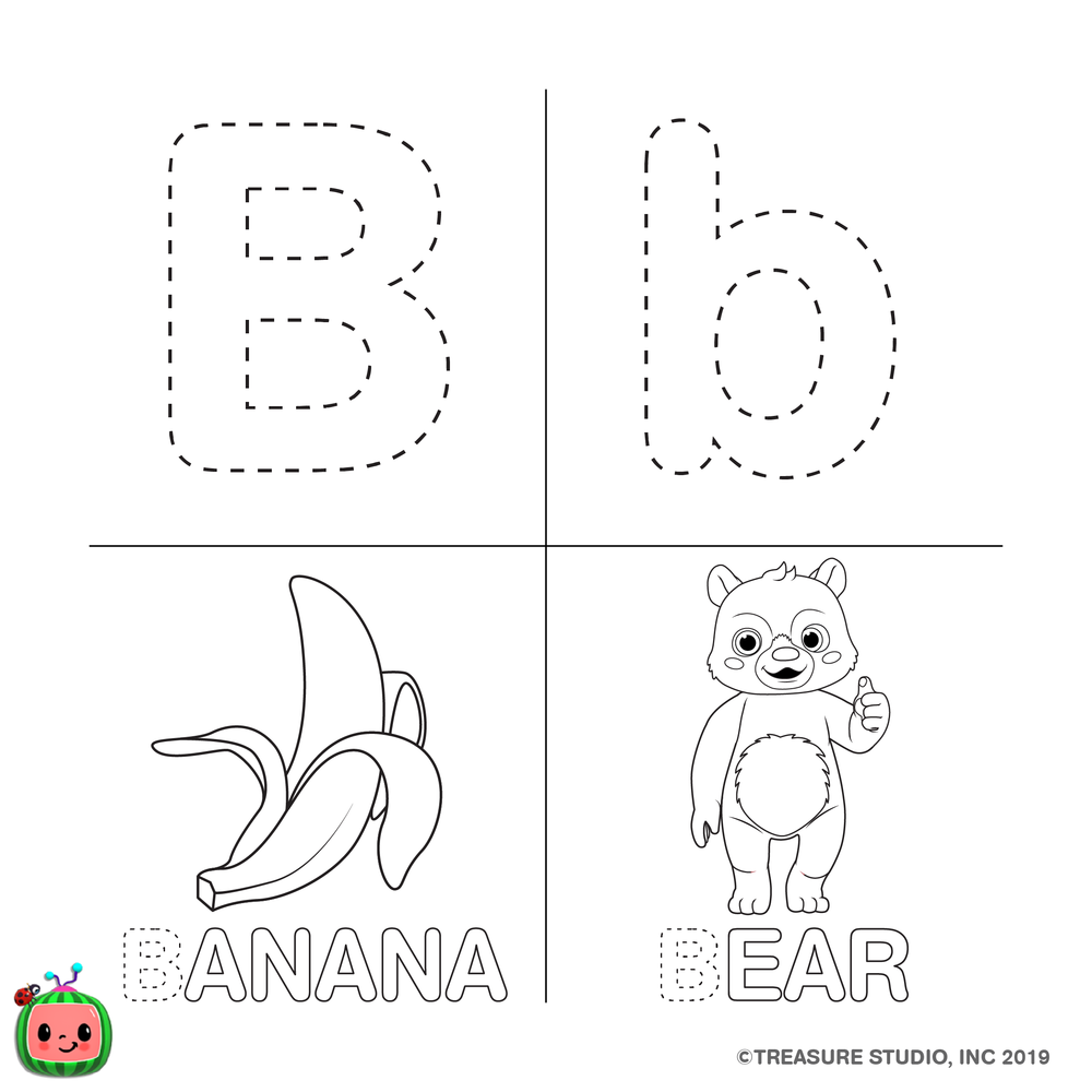 Abc Coloring Printable Cocomelon Coloring Pages Abc C