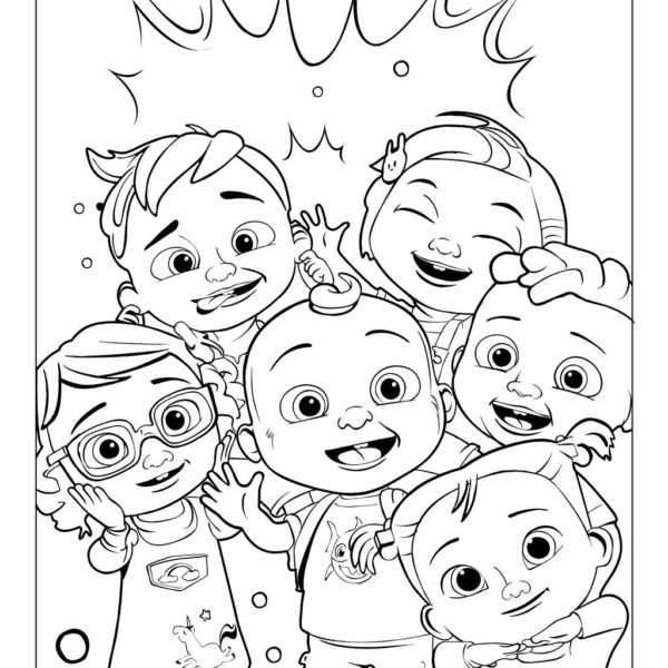 CoComelon Coloring Pages JJ - XColorings.com