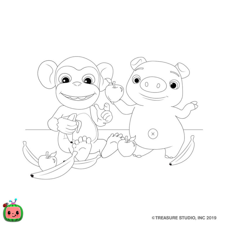 Cocomelon Coloring Pages Jj