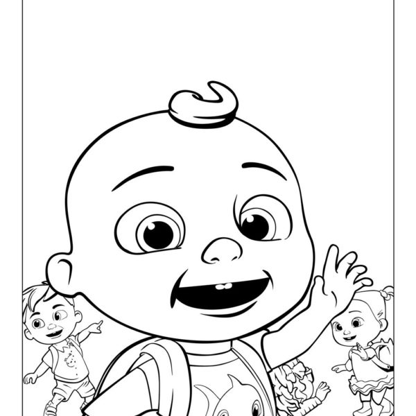 Cocomelon Coloring Pages Jj