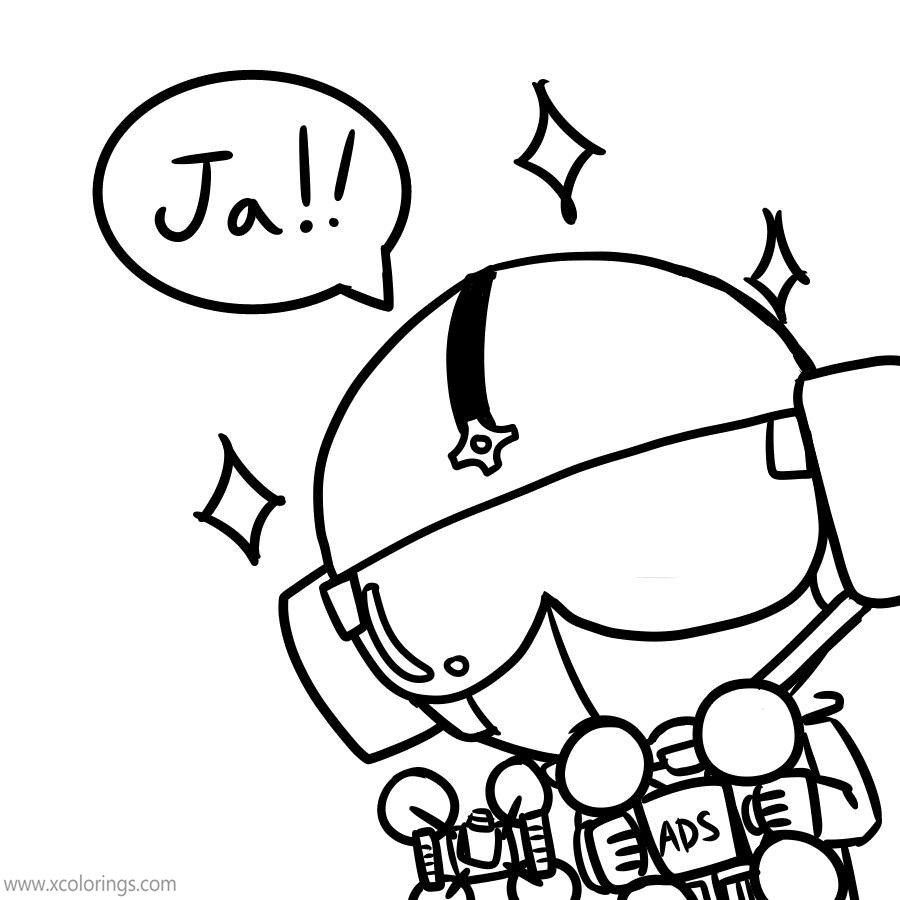 Free Cute Rainbow Six Siege Coloring Pages printable