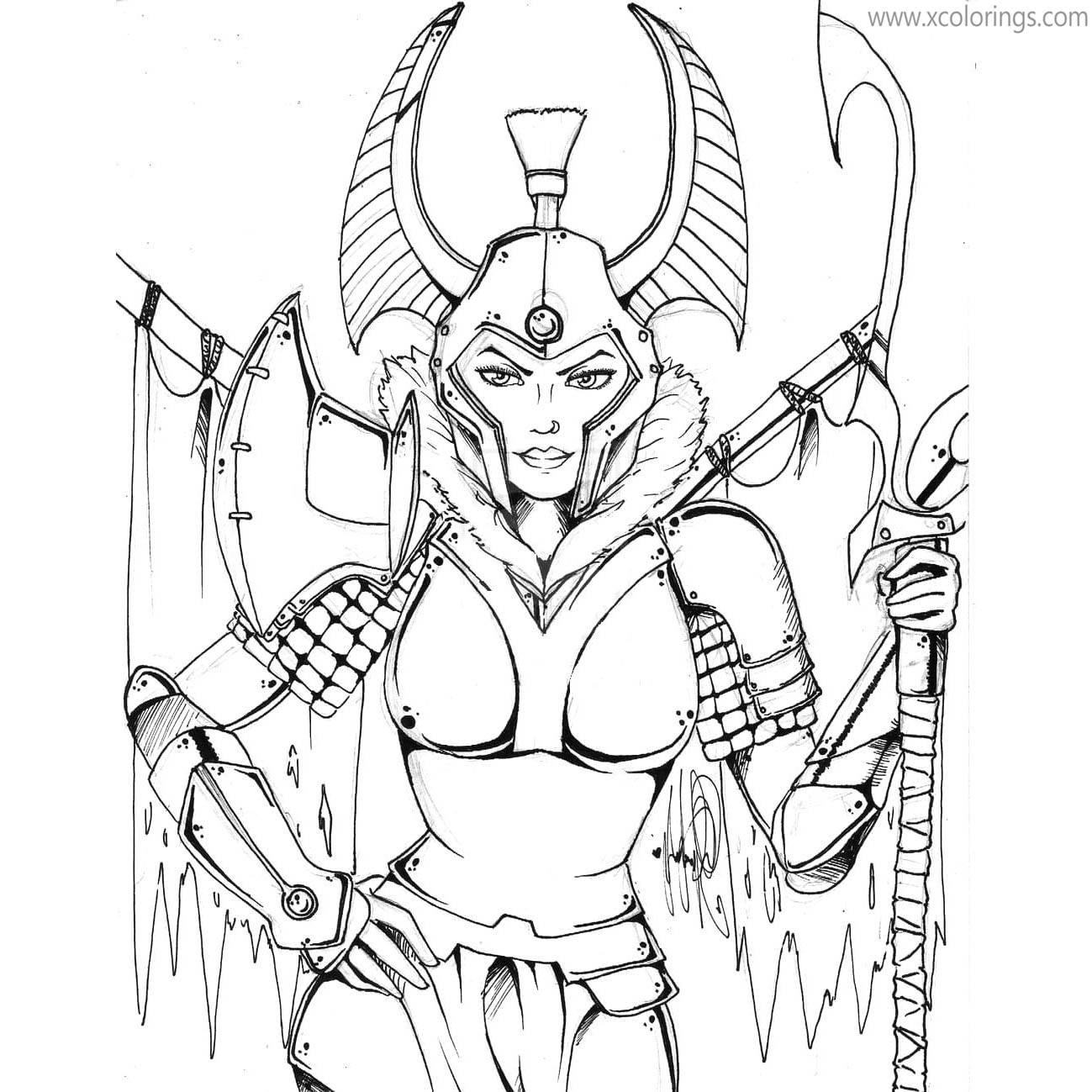 Free Dota 2 Coloring Pages Legion Commander printable