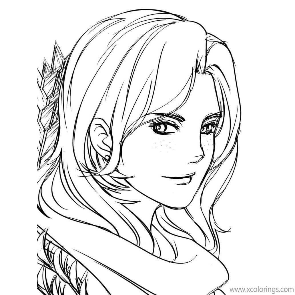 Free Dota 2 Windranger Coloring Pages printable