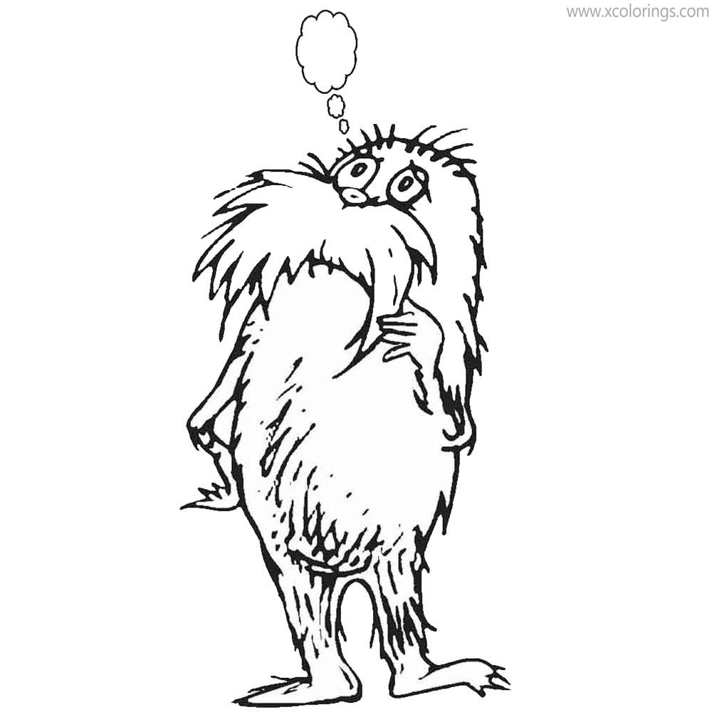 Free Dr Seuss Lorax Coloring Pages printable