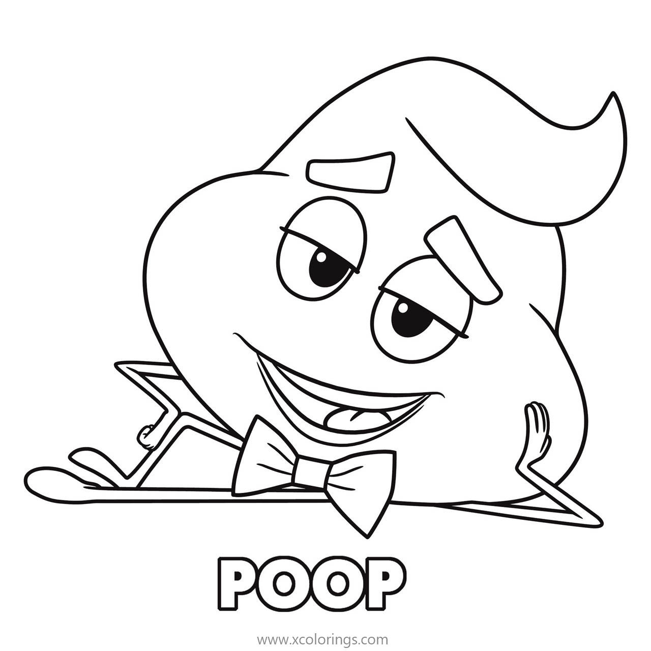 Kawaii Poop Coloring Pages