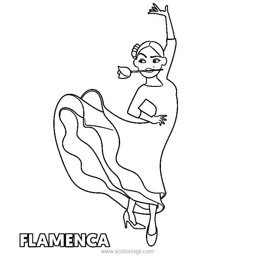 Free Emoji Movie Coloring Pages Flamenca printable