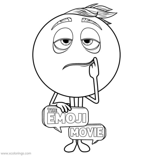 Gene Emoji from Emoji Movie Coloring Pages - XColorings.com
