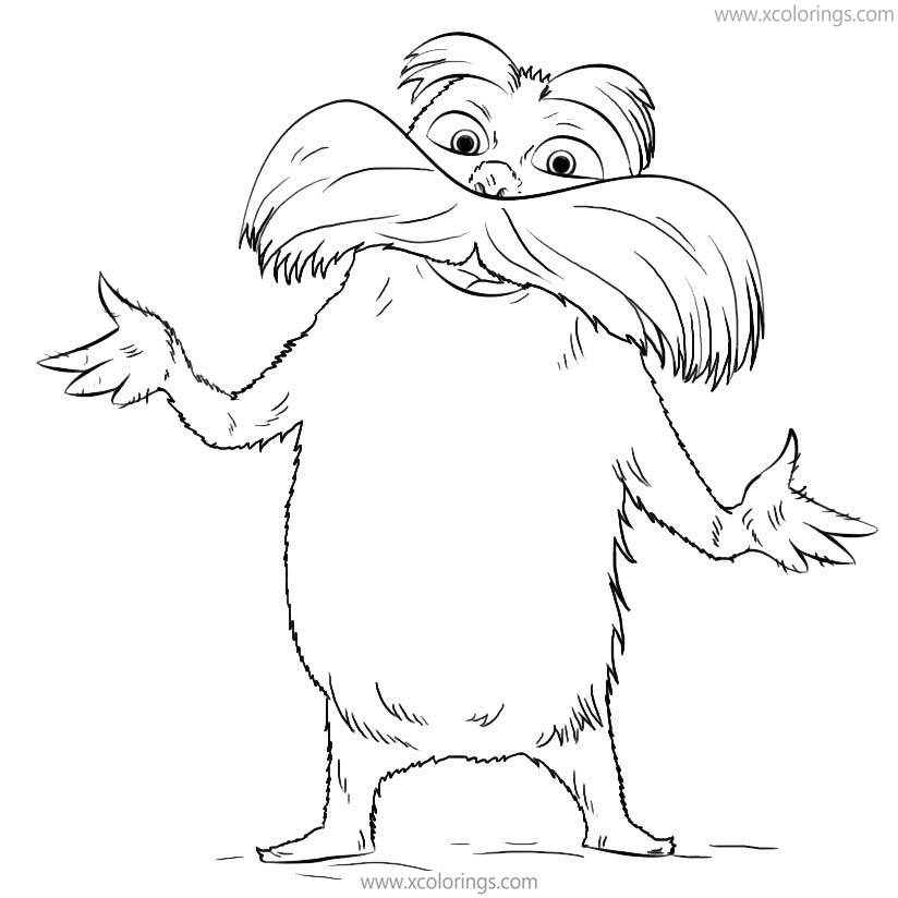 Free Film Lorax Coloring Pages printable