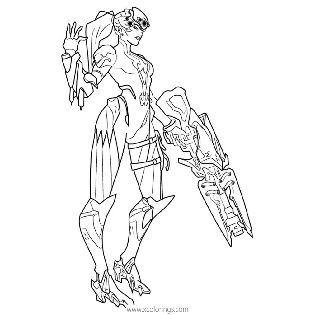 Free Overwatch Coloring Pages Widowmaker - XColorings.com