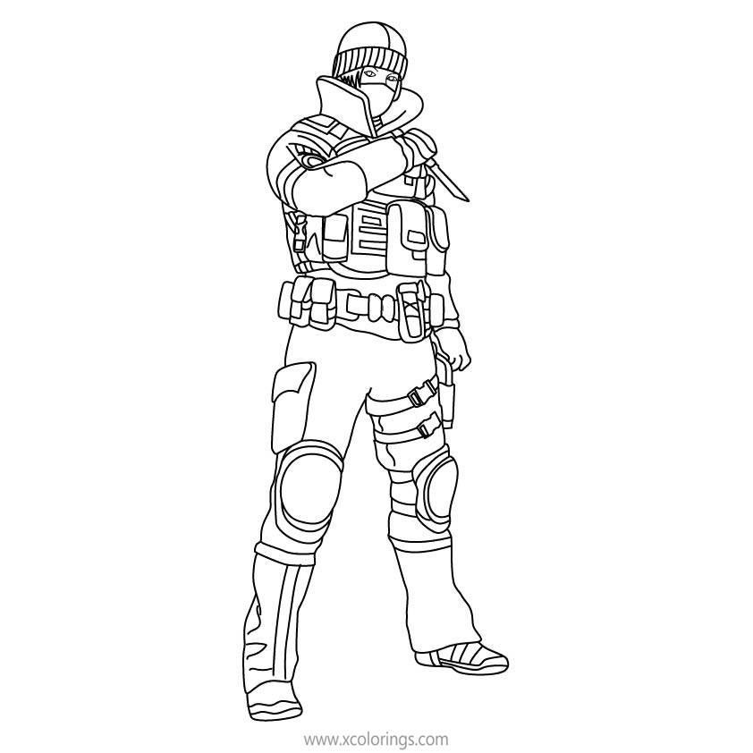 Free Frost from Rainbow Six Siege Coloring Pages printable