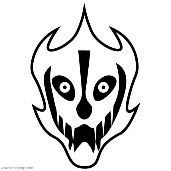 How to Draw Gaster Blaster Coloring Pages - XColorings.com