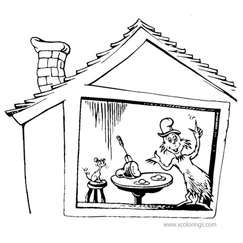 Green Eggs and Ham Coloring Pages Sam I Am with Guy Am I