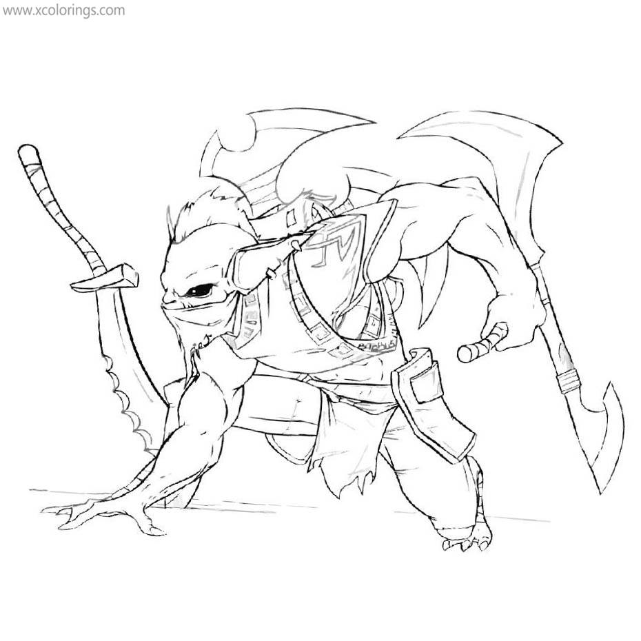 Free Hero from Dota 2 Coloring Pages printable