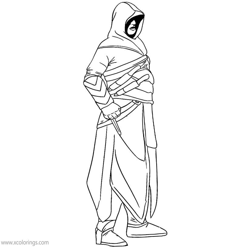 Free How to Draw Assassin's Creed Character Coloring Pages printable
