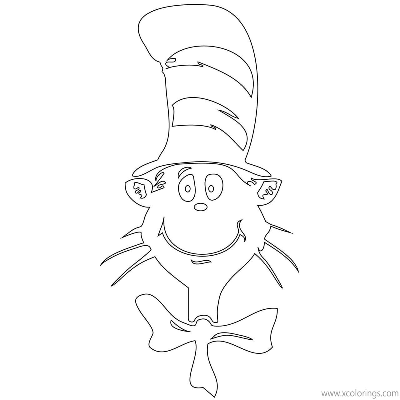 Free How to Draw Cat In The Hat Coloring Pages printable