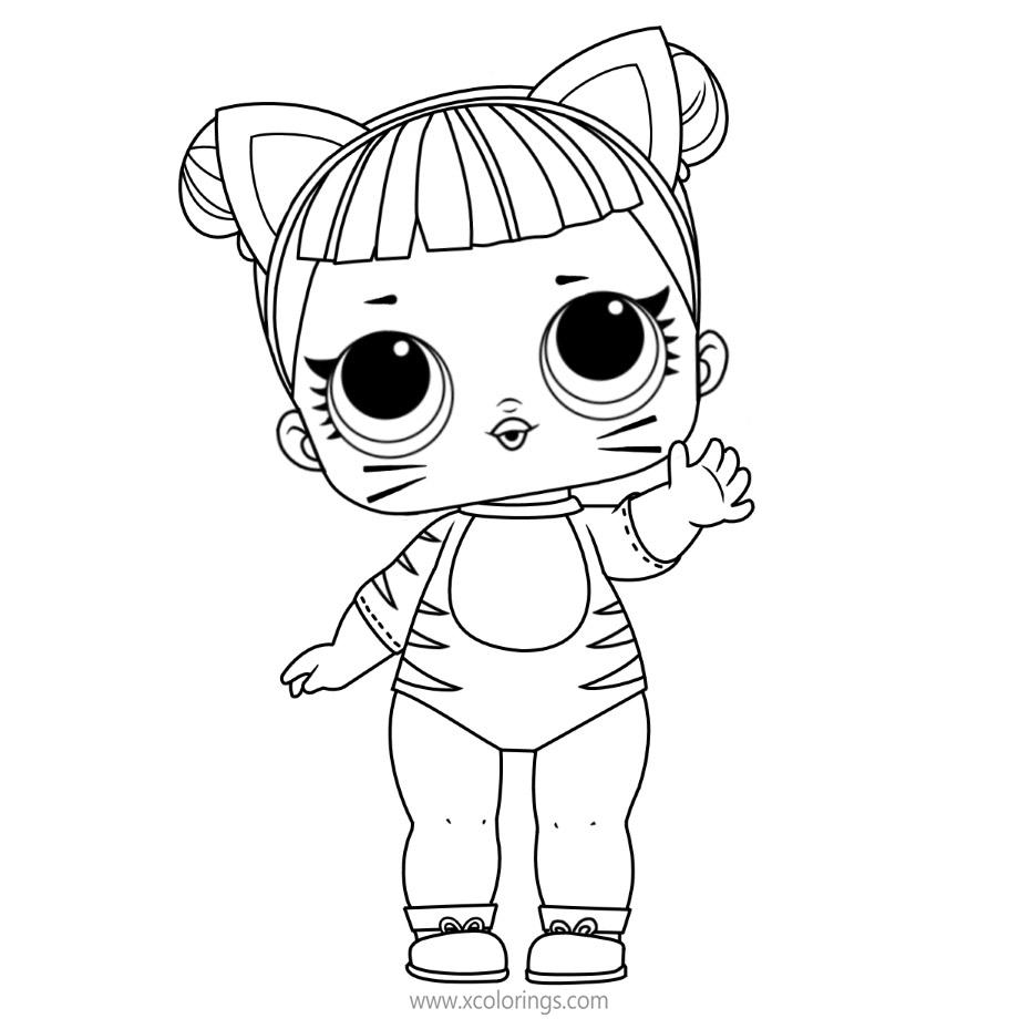 Free LOL Baby Coloring Pages Baby Cat printable