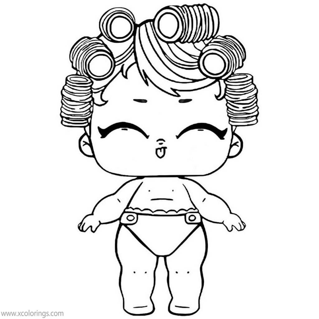 LOL Baby Coloring Pages Baby Cat - XColorings.com