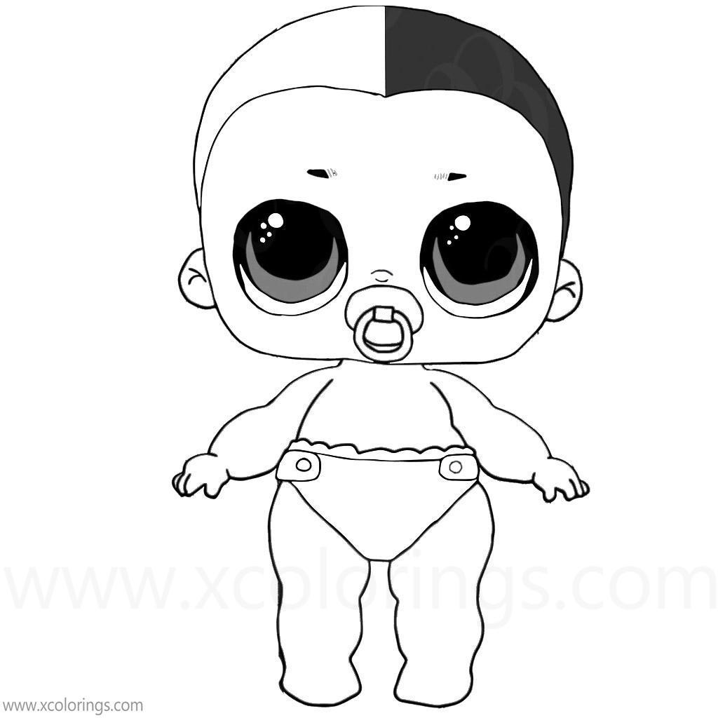 Free LOL Baby Coloring Pages LIL Boy Next Door printable