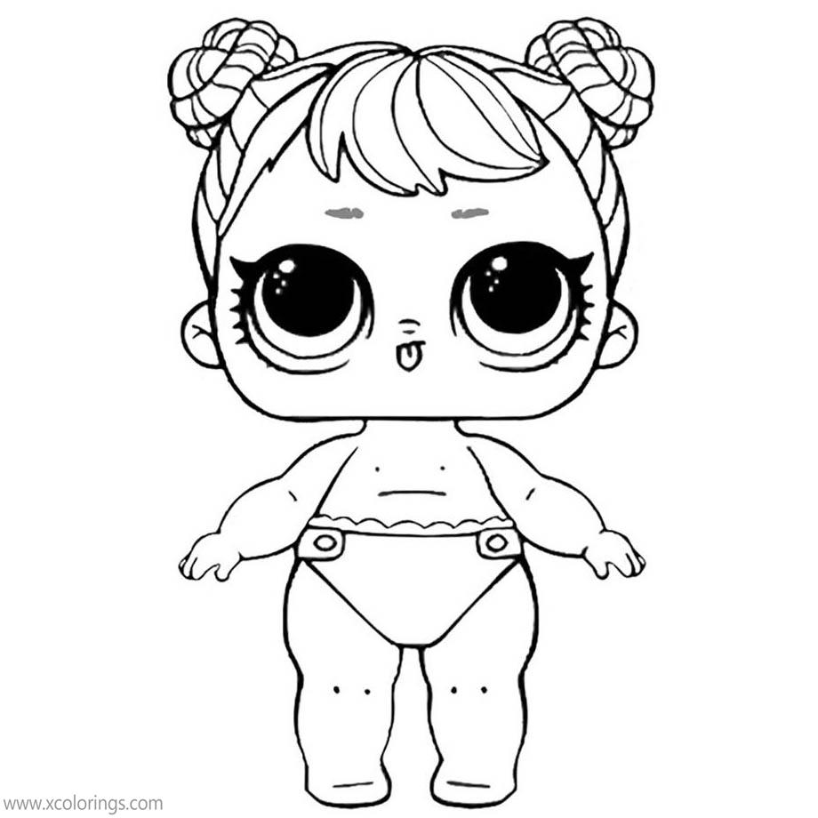 Free LOL Baby Coloring Pages LIL Dawn printable