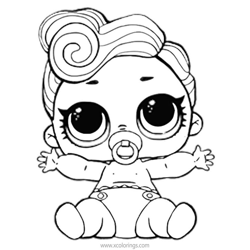 Free LOL Baby Coloring Pages LIL Funky Q T printable