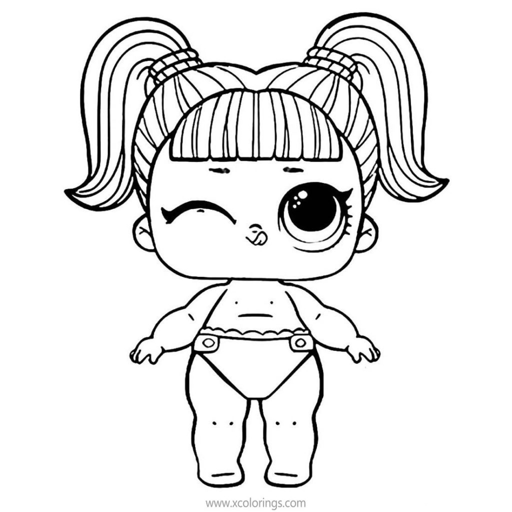 LOL Baby Coloring Pages LIL Boy Next Door - XColorings.com