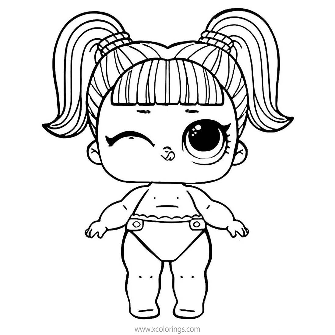 Free LOL Baby Coloring Pages LIL Glamstronaut printable