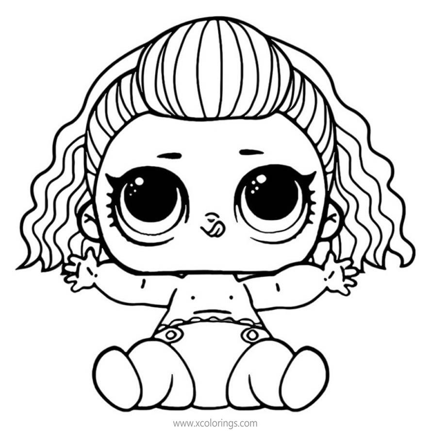 Free LOL Baby Coloring Pages LIL Instagold printable