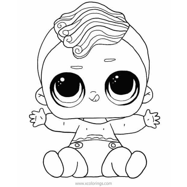Free LOL Baby Coloring Pages LIL Merboy printable