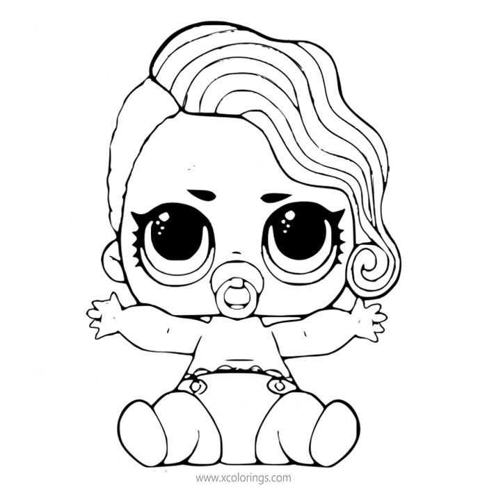 Free LOL Baby Coloring Pages LIL Punk Grrrl printable