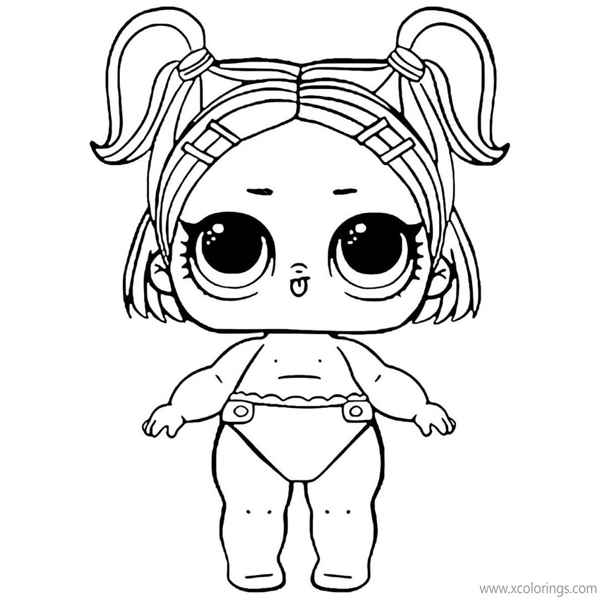 Free LOL Baby Coloring Pages LIL Sprints printable