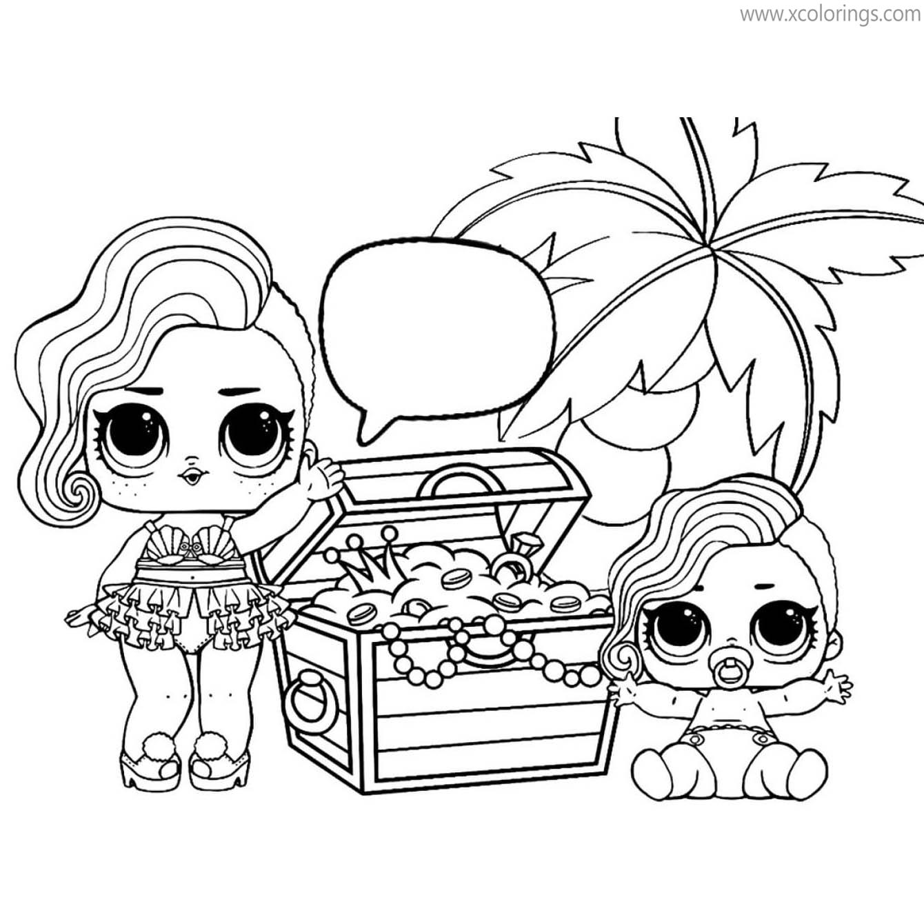 Free LOL Baby Doll Coloring Pages printable