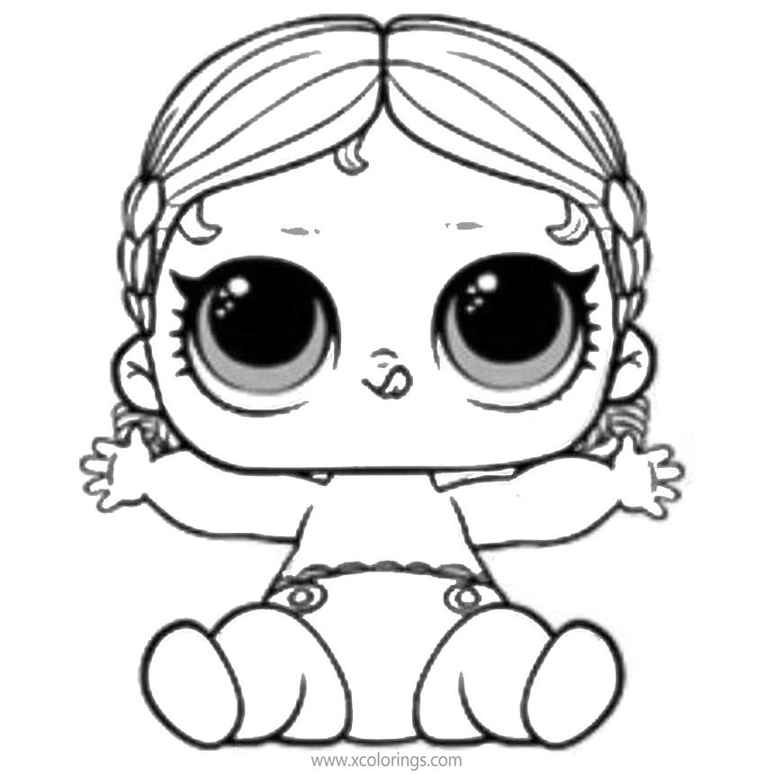 Free LOL Baby Dolls Coloring Pages LIL Showbaby printable