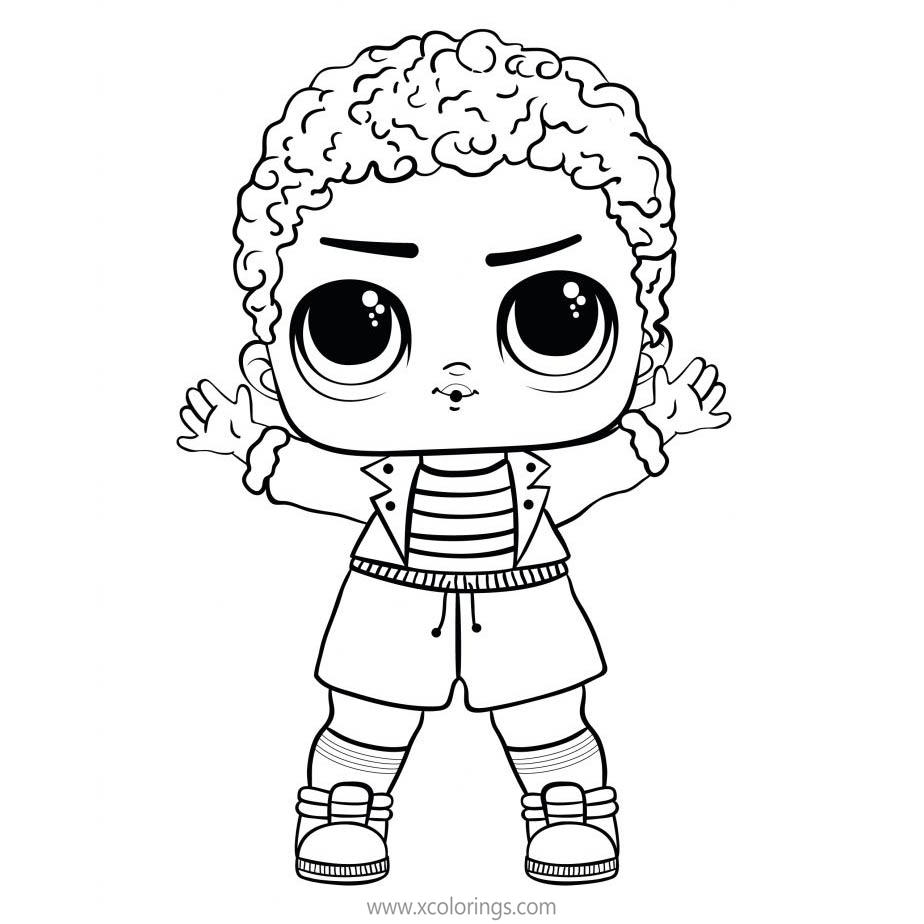 Free LOL Boy Coloring Pages King Bee printable